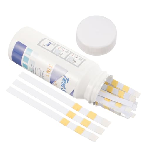 IMIKEYA 50 Stück Wasser teststreifen für Trinkwasser Pool Aquarium Ph wert Härte Indikatorpapier mit Farbkarte Multifunktionales Testpapier für Vielseitige Wasseranalysen von IMIKEYA