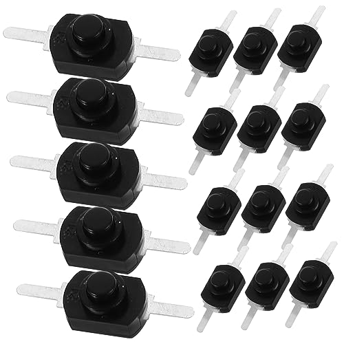IMIKEYA 50Stücke Mini Selbstverriegelungsschalter für Taschenlampen Druckknopf Mikroschalter Kompakt Langlebig für DIY Projekte Reparaturen aus Gefertigt von IMIKEYA