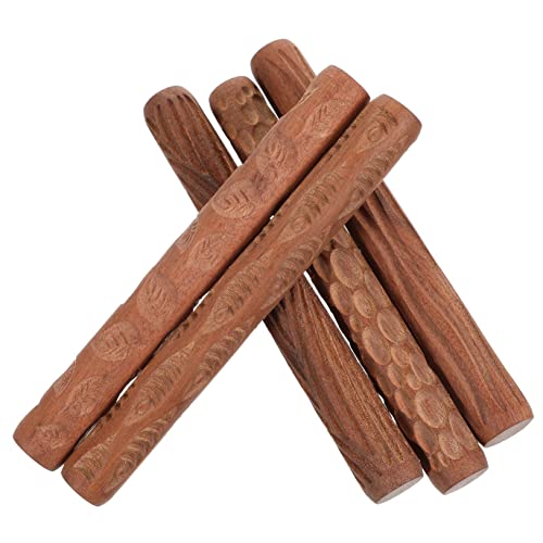IMIKEYA 5St Gedruckter Schlamm Lehmwalze Töpferstempel Teigrolle Knetmasse Rollen Töpferwerkzeuge Musterwalze für Ton Brot schmücken Scrollrad Nudelholz 3d Keramik IMIKEYA 5St Gedruckter Schlamm Lehmwalze Töpferstempel Teigrolle Knetmasse Rollen Töpferwerkzeuge Musterwalze für Ton Brot schmücken Scrollrad Nudelholz 3d Keramik von IMIKEYA