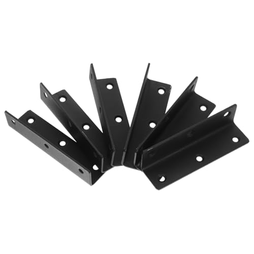 IMIKEYA 6 Stück Edelstahl Winkel Möbelwinkel Winkelhalter Regal Haltewinkel für Schrank Tisch Bett Robuste Eckstreben Befestigung für Möbel Reparatur von IMIKEYA