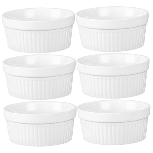 IMIKEYA 6 Stück Keramik Ramekins Dessertschalen Teilig Hitzebeständig Rutschfest und Leicht zu Reinigen Multifunktionale Pudding und Muffinförmchen für Backofen und Gastronomie IMIKEYA 6 Stück Keramik Ramekins Dessertschalen Teilig Hitzebeständig Rutschfest und Leicht zu Reinigen Multifunktionale Pudding und Muffinförmchen für Backofen und Gastronomie von IMIKEYA