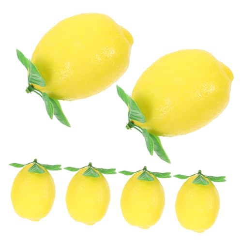 IMIKEYA 6 Stück Nachahmung Zitrone Simulationsfrucht hängende gefälschte Zitrone gefälschte Zitronenornamente Kunstobst aus der Küche Simulation Zitrone Schaum Yellow IMIKEYA 6 Stück Nachahmung Zitrone Simulationsfrucht hängende gefälschte Zitrone gefälschte Zitronenornamente Kunstobst aus der Küche Simulation Zitrone Schaum Yellow von IMIKEYA