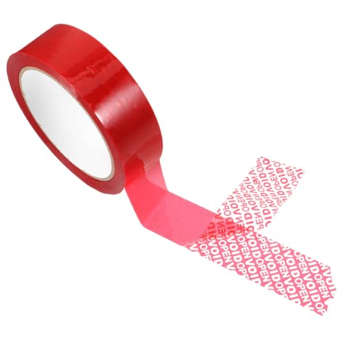 IMIKEYA 6 Stück Tamper Evident Verpackungsband Rot Starkes Sicherheitsband mit Sichtbarer Void Meldung Beim Entfernen Manipulationssicheres Verpackungsband für Pakete und Kartons von IMIKEYA