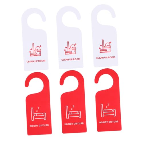 IMIKEYA 6 Stück Teiliges Doppelseitiges Türschild für Hotelzimmer Zimmer Aufräumen Praktischer Türhänger für Büro und Schlafzimmer Klare Lesbarkeit Stilvolles Design IMIKEYA 6 Stück Teiliges Doppelseitiges Türschild für Hotelzimmer Zimmer Aufräumen Praktischer Türhänger für Büro und Schlafzimmer Klare Lesbarkeit Stilvolles Design von IMIKEYA