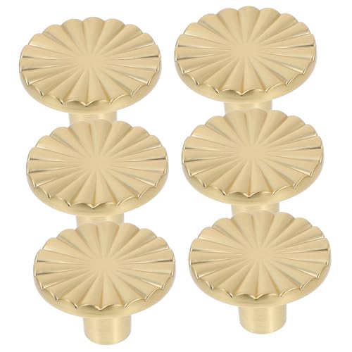 IMIKEYA 6 Stück Teiliges Runder Schrankknöpfe Elegantem Gold für Kleiderschränke Retro Möbelgriffe für Vielseitige Anwendungen Inneneinrichtung von IMIKEYA