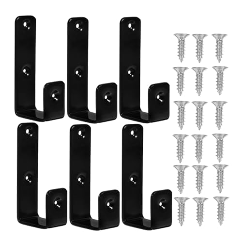 IMIKEYA 6 Stück Teiliges Schwere Bettleiterhaken aus Robustem Eisen mit Schutzbeschichtung Rutschfeste Halterung für Etagenbetten Einfach zu Montieren Inklusive Schrauben für von IMIKEYA