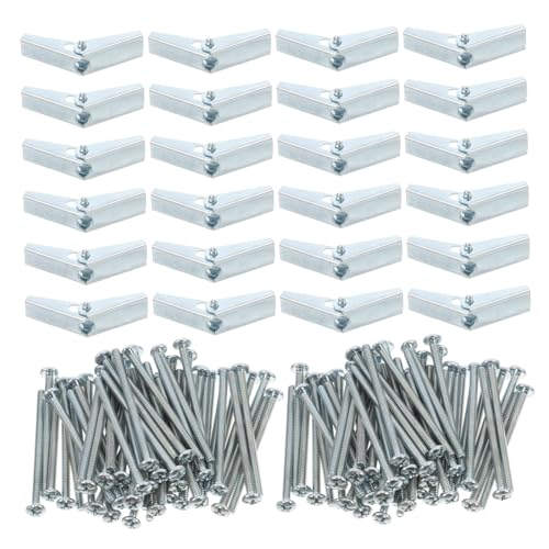 IMIKEYA 60 Stück Hohlraumdübel mit Verzinktem Stahl und Flügelmutter für Sichere Montage von an Trockenbauwänden Belastbar und Benutzerfreundlich IMIKEYA 60 Stück Hohlraumdübel mit Verzinktem Stahl und Flügelmutter für Sichere Montage von an Trockenbauwänden Belastbar und Benutzerfreundlich von IMIKEYA