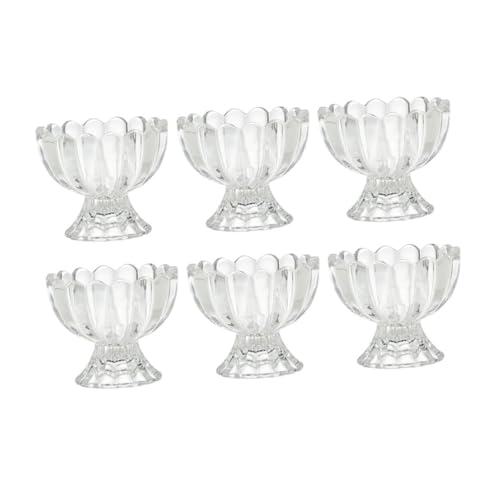 IMIKEYA 6Stücke Dessertbecher aus Transparente Schalen für Eis Pudding und Obst Wiederverwendbare Dessertbehälter für Partys und Feiern von IMIKEYA