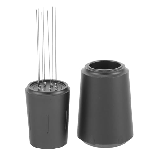 IMIKEYA 8 Kaffeetuch Pulvernadel Kaffeemaschine Espressomaschine Kaffeemaschine Kaffeepulververteiler Kaffeeverteiler Tamper Milchdampfer Tamper Mit Klick Aluminiumlegierung Schwarz von IMIKEYA