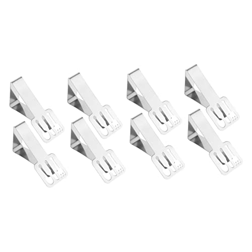 IMIKEYA 2sets Edelstahl Tisch Em Für Outdoor Picknick Tischdecke Clip Clips Versteckte Strap 4 Stücke * 2 von IMIKEYA