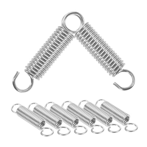 IMIKEYA 8 Stück Teiliges Edelstahl Zugfedern mit Haken Kleine Mechanische Druckfedern Langlebige Feder mit Hoher Elastizität Einfach zu Montieren Geeignet für Reparatur und Ersatz IMIKEYA 8 Stück Teiliges Edelstahl Zugfedern mit Haken Kleine Mechanische Druckfedern Langlebige Feder mit Hoher Elastizität Einfach zu Montieren Geeignet für Reparatur und Ersatz von IMIKEYA