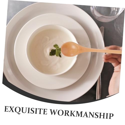 IMIKEYA 8 Stück Teiliges Küchenholzlöffel aus Nanmu und Hölzern mit Langen Griffen Ergonomisch Kratzfrei für Rühren von Honig Saucen und Warmen Speisen Vielseitig für Kochen und Servieren von IMIKEYA