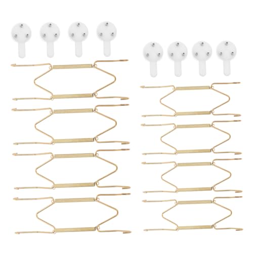 IMIKEYA 8 Stück Teiliges Metall Spannfeder Wandhalter für Küchenutensilien und Dekorative Teller Unsichtbare Springfeder Haken Stabile Wandhalterung für Zuhause Büro und Geschäft IMIKEYA 8 Stück Teiliges Metall Spannfeder Wandhalter für Küchenutensilien und Dekorative Teller Unsichtbare Springfeder Haken Stabile Wandhalterung für Zuhause Büro und Geschäft von IMIKEYA