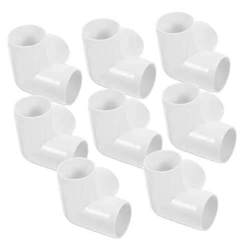 IMIKEYA 8 Stück Teiliges PVC Rohrverbinder PVC Bogen für Wasserleitungen Elbow Fitting für Bewässerungssysteme für Möbel und Gewächshausrahmen IMIKEYA 8 Stück Teiliges PVC Rohrverbinder PVC Bogen für Wasserleitungen Elbow Fitting für Bewässerungssysteme für Möbel und Gewächshausrahmen von IMIKEYA