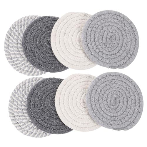 IMIKEYA 8st Esstisch Untersetzer Tischläufer Tischsets Isolierte Untersetzer Getränkeuntersetzer Mit Halter Platte Paillette Chiffon Moderne Untersetzer Baumwolle Wiederverwendbar von IMIKEYA