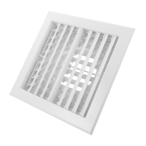 IMIKEYA Abs Luftauslassgitter für Zentrale Klimaanlage Doppellagige Lamellen Flexibel Quadratisch Design Widerstandsfähiger Kunststoff Einfache Montage für Wohnzimmer Küche Büro Weiß IMIKEYA Abs Luftauslassgitter für Zentrale Klimaanlage Doppellagige Lamellen Flexibel Quadratisch Design Widerstandsfähiger Kunststoff Einfache Montage für Wohnzimmer Küche Büro Weiß von IMIKEYA