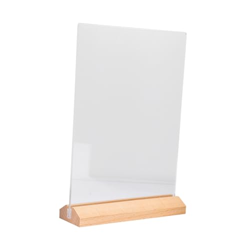 IMIKEYA Acryl Tischaufsteller Dreieckiger Schilderhalter Transparent Werbe Menühalter Desktop Foto Display Rack für Büro Restaurant IMIKEYA Acryl Tischaufsteller Dreieckiger Schilderhalter Transparent Werbe Menühalter Desktop Foto Display Rack für Büro Restaurant von IMIKEYA