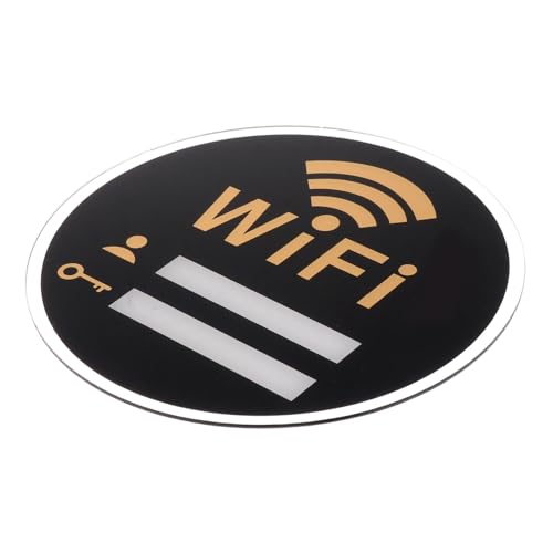 IMIKEYA Acryl Wlan Passwortschild Praktisches Wifi Erinnerungsschild Selbstklebendes Wandzeichen für Zuhause Hotel Orte Langlebiges Acryl Wanddekor Leicht Ablesbar von IMIKEYA