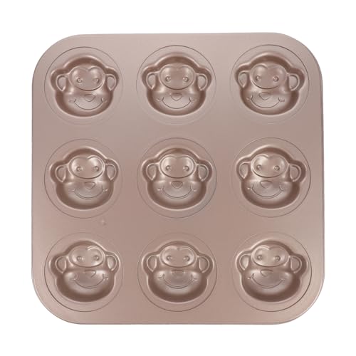 IMIKEYA Affen-formen 9er-set Cartoon-kuchenformen Antihaftbeschichtete Backform Sicher Für Die Hände Leicht Zu Reinigen Zum Backen von IMIKEYA