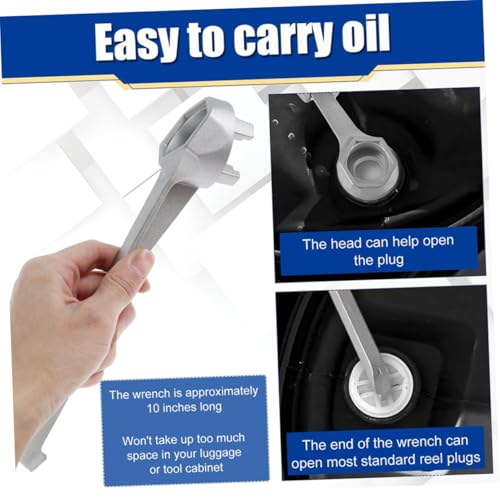 IMIKEYA Aluminium Bung Wrench Trommelschlüssel Fassöffner Werkzeug für Gallonenfass Metall Drum Opener Tool Rutschfest Leicht und Kompakt mit Ergonomischem Griff für Professionelle von IMIKEYA