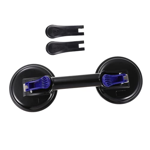 IMIKEYA Aluminium doppel saugnapf Glasheber mit Starkem Vakuumgriff Ergonomischer Gummipolster Tragkraft Schnellverschluss Vielseitig für Glas Fliesen Parkett und Aquarien Zufällige Farbe von IMIKEYA