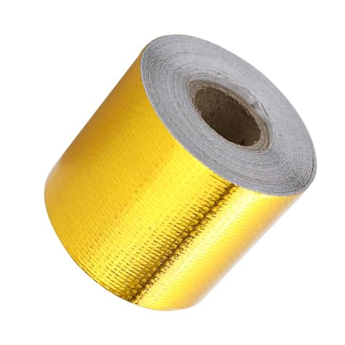 IMIKEYA Aluminiumdichtungsband Hitzebeständiges Alu Klebeband mit Hoher Haftung Wasser UV beständig für Rohrisolierung Dampfsperre und Industrielle Abdichtung von IMIKEYA