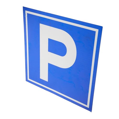 IMIKEYA Aluminiumlegierung P Symbol Schild P Symbol Sicherheitsschild Robust Langlebig Klare Sichtbarkeit für Parkflächen und Baustellen von IMIKEYA