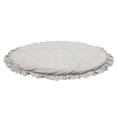 IMIKEYA Babykriechmatte kinderteppich Kleinkind krabbelt Teppich krabbelnde Babymatte kriechmatte Spielmatte für Kleinkinder Neugeborene spielmatte Stoff Light Grey von IMIKEYA