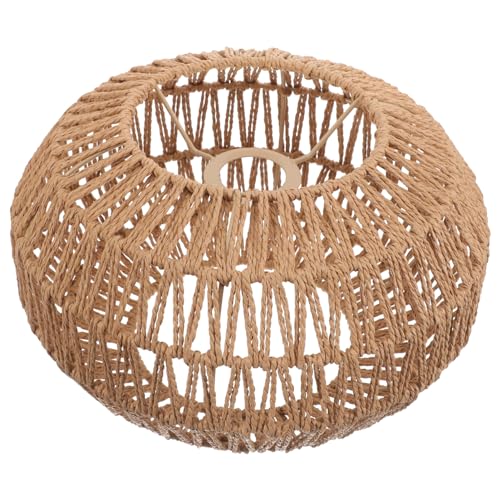 IMIKEYA moderner Lampenschirm Spinnenlampenschirm Vintage-Lampenschirm Laterne Lampenschirm für Zuhause Vintage Lampenschirm Einfach Deckenlampe Korb aus Rattan Leuchter Papierseil Metall von IMIKEYA