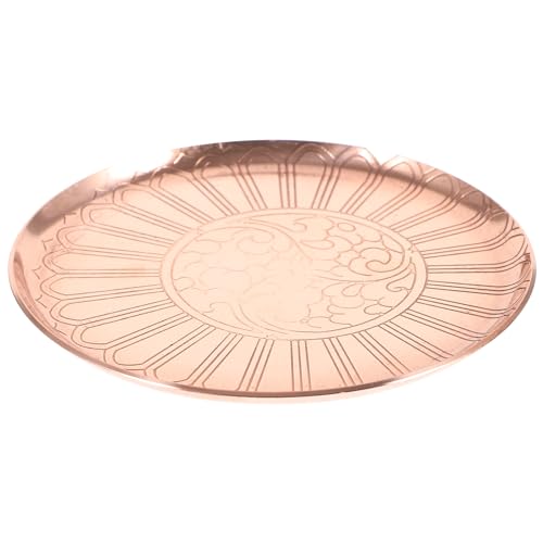 IMIKEYA Bieten Zubehör Für Die Wicca-zeremonie Lotus-dessertständer Opferteller Sammelteller Der Tempelopferschale Wicca-gerichte Buddhistische Altarzubehör Obst Dessertteller Kupfer von IMIKEYA