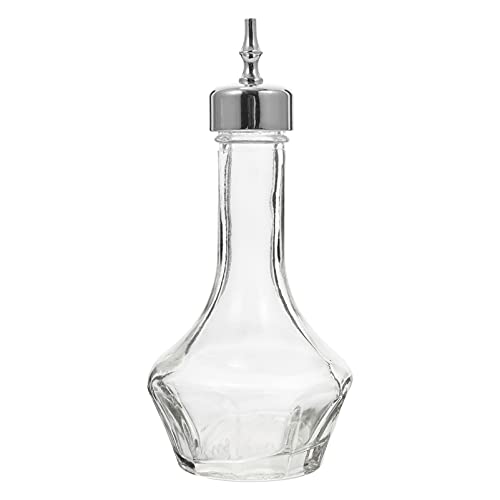 Bitter Flasche Bitters Bottle Cocktails Glasflasche mit Edelstahl Dasher Top für Barkeeper Hausbar Bar Zubehör Silber 50ml von IMIKEYA