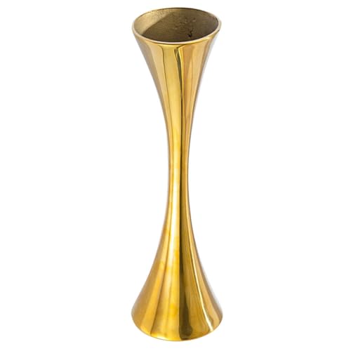 IMIKEYA Blumenarrangement Hohe Trompetenvase Schlanke Vase Goldene Geometrische Vase Kreative Vase Turmvase Hohe Mittelstückvasen 201 Edelstahl Metall Dekorationen von IMIKEYA