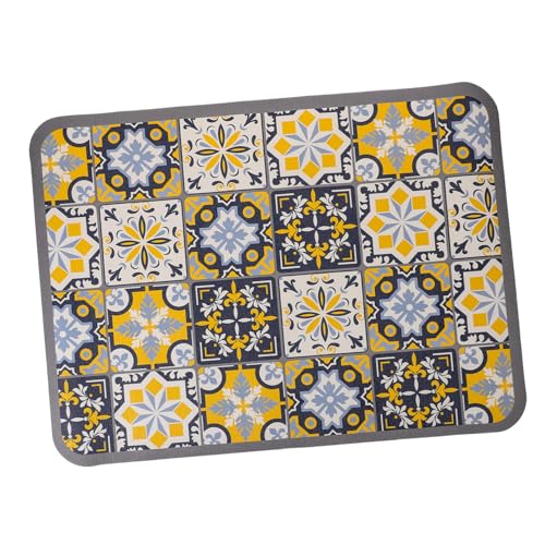 IMIKEYA Bohemia Stil Küchenabtropfmatte aus Sicherem Material Superabsorbierend Schnelltrocknend Wiederverwendbar Stilvolle Spülbecken Schutzmatte für Saubere Arbeitsflächen IMIKEYA Bohemia Stil Küchenabtropfmatte aus Sicherem Material Superabsorbierend Schnelltrocknend Wiederverwendbar Stilvolle Spülbecken Schutzmatte für Saubere Arbeitsflächen von IMIKEYA