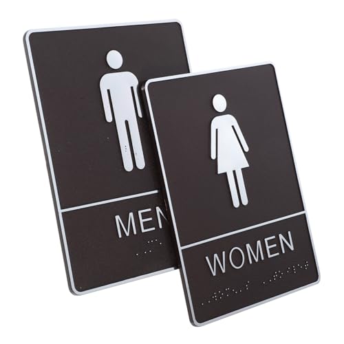 IMIKEYA Braille Toilettenschild aus Robustem Acryl mit Selbstklebender Rückseite Praktische Wc Türschilder Damen Herren Barrierefrei mit Blindenschrift für Öffentliche Sanitärbereiche IMIKEYA Braille Toilettenschild aus Robustem Acryl mit Selbstklebender Rückseite Praktische Wc Türschilder Damen Herren Barrierefrei mit Blindenschrift für Öffentliche Sanitärbereiche von IMIKEYA