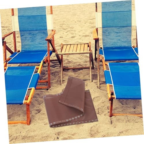 IMIKEYA Breiter Ersatzstoff für Relaxliege Kaffee Wasserdichter Directors Chair Fabric Bezug Einfach zu Reinigen Outdoor Lounge Stuhl Ersatzgewebe für Garten und Terrasse von IMIKEYA