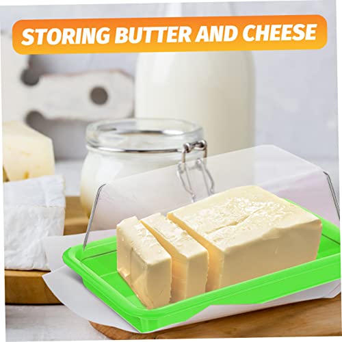 IMIKEYA Butterdose mit Deckel und Edelstahlmesser Butteraufbewahrungsbox für Kühlschrank Frische Butterbehälter Tragbar Einfach zu Reinigen Stilvolles Design Schützt vor Gerüchen und von IMIKEYA