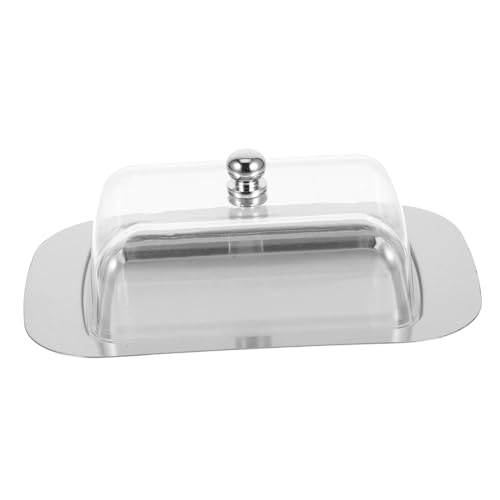 IMIKEYA Butterdose mit Transparentem Deckel Luftdichter Butter und Käsebehälter für Küche und Haushalt Praktischer Butteraufbewahrer Langlebiger Butterkasten aus PC und von IMIKEYA