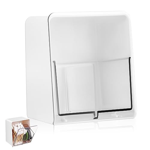 IMIKEYA Cotton Swab Holder Aufbewahrungsbox mit Doppelkammern Makeup Organizer Transparent Eleganter Kosmetikbehälter für Badezimmer Schlafzimmer Schreibtisch IMIKEYA Cotton Swab Holder Aufbewahrungsbox mit Doppelkammern Makeup Organizer Transparent Eleganter Kosmetikbehälter für Badezimmer Schlafzimmer Schreibtisch von IMIKEYA