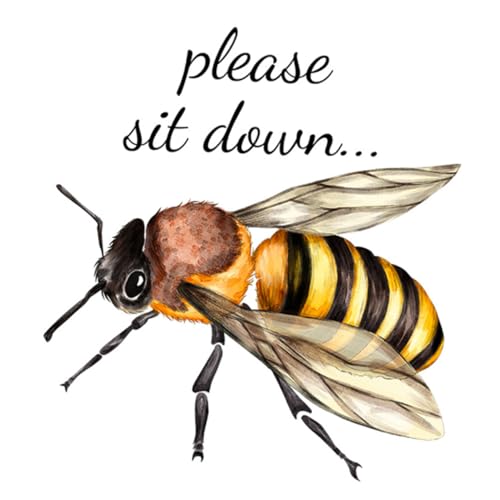 IMIKEYA Cute Bee Form Toiletten Aufkleber Wasserdichtes Selbstklebendes Design Für Badezimmer Kreative Wandkunst Für Toilettendeckel Material von IMIKEYA