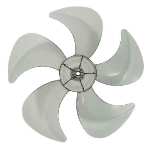 IMIKEYA Deckenventilatorflügel: 14-Zoll-Ersatzventilatorflügel mit 5 Blättern und Mutternabdeckung aus Kunststoff für defekte Steh-/Tisch-/Deckenventilatoren im Innen- und Außenbereich von IMIKEYA