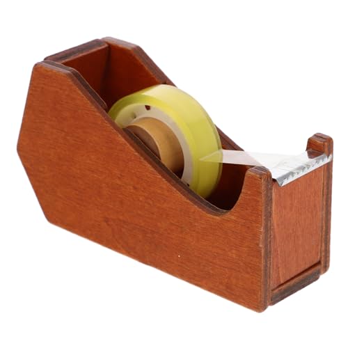 IMIKEYA Desktop Tierform Klebebandabroller aus Holz Lustiger Klebeband Cutter für Büro und Bastelzimmer Langlebig und Benutzerfreundlich von IMIKEYA