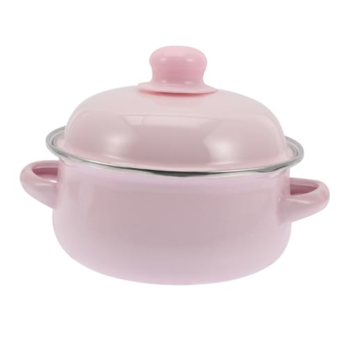 IMIKEYA Dickwandiger Emaille-topfdeckel 1 1 L Mit Zwei Griffen Zum Schmoren Suppentopf Zum Kochen Auf Dem Gasherd IMIKEYA Dickwandiger Emaille-topfdeckel 1 1 L Mit Zwei Griffen Zum Schmoren Suppentopf Zum Kochen Auf Dem Gasherd von IMIKEYA