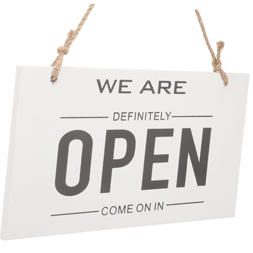 IMIKEYA Doppelseitiges Holz Türschild Open Closed Schild mit Seil Hängend Modernes Geschäftsschild für Bar Restaurant Robustes Dekorationsschild für Geschäftszeiten Anzeige IMIKEYA Doppelseitiges Holz Türschild Open Closed Schild mit Seil Hängend Modernes Geschäftsschild für Bar Restaurant Robustes Dekorationsschild für Geschäftszeiten Anzeige von IMIKEYA