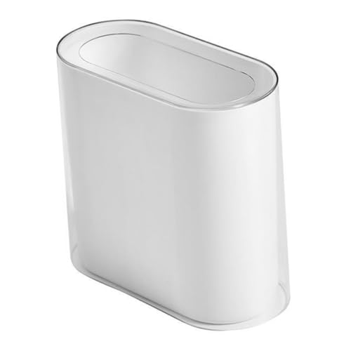 IMIKEYA Doppelter Abfalleimer Schmaler Mülleimer für Haushalt Bad Küche Schlafzimmer Transparent Platzsparend Praktischer Müllbehälter für Enge Stellen von IMIKEYA