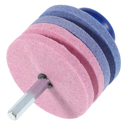 IMIKEYA Dual Layer Rasenmäher Messerschärfer mit Vier Lagen Industrieller Schleifkopf für Heim und Gewerbeanwendungen Langlebig und Benutzerfreundlich von IMIKEYA