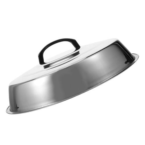 IMIKEYA Edelstahl BBQ Grillabdeckung Rund Käseschmelzkuppel Mit Verstellbarer Belüftung Für Outdoor Camping Grillzubehör Hochkuppel Für Gleichmäßiges Garen Großer Fleischstücke IMIKEYA Edelstahl BBQ Grillabdeckung Rund Käseschmelzkuppel Mit Verstellbarer Belüftung Für Outdoor Camping Grillzubehör Hochkuppel Für Gleichmäßiges Garen Großer Fleischstücke von IMIKEYA