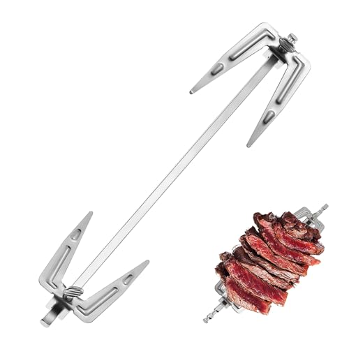 IMIKEYA Edelstahl Braten Hühnergabel Rotierende Grillgabel für Luftfritteusen Öfen Leicht zu reinigen Langlebig Widerstandsfähiges Küchenwerkzeug zum Grillen von Fleisch Fisch IMIKEYA Edelstahl Braten Hühnergabel Rotierende Grillgabel für Luftfritteusen Öfen Leicht zu reinigen Langlebig Widerstandsfähiges Küchenwerkzeug zum Grillen von Fleisch Fisch von IMIKEYA