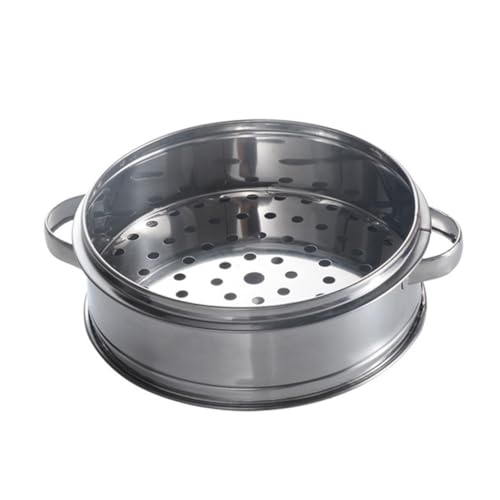 IMIKEYA Edelstahl Dampfgarer mit Ohr Langlebiger Küchen Dämpfeinsatz Verformungsfest Ergonomischer Griff Praktischer Food Steamer für Zuhause und Induktionsherd Geeignet von IMIKEYA