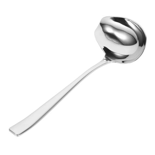 IMIKEYA Edelstahl Soßenkelle mit Schrägem Ausguss Dickes Design Langlebiger Schöpflöffel für Suppe Sauce und Bratensoße Praktische Küchenhilfe IMIKEYA Edelstahl Soßenkelle mit Schrägem Ausguss Dickes Design Langlebiger Schöpflöffel für Suppe Sauce und Bratensoße Praktische Küchenhilfe von IMIKEYA