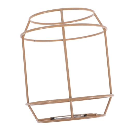 IMIKEYA Eiserner Lampenschirmkäfig mit Kreativem Diy-design Robuster Metallrahmen in Vielseitig für Wohnzimmer Esszimmer Büro und Pendelleuchten Stilvolle Lampenschirmhalterung von IMIKEYA